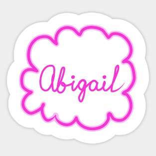 Abigail. Female name. Sticker